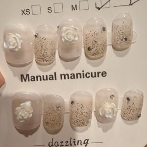 Dazzling Glitter Press-On Nails